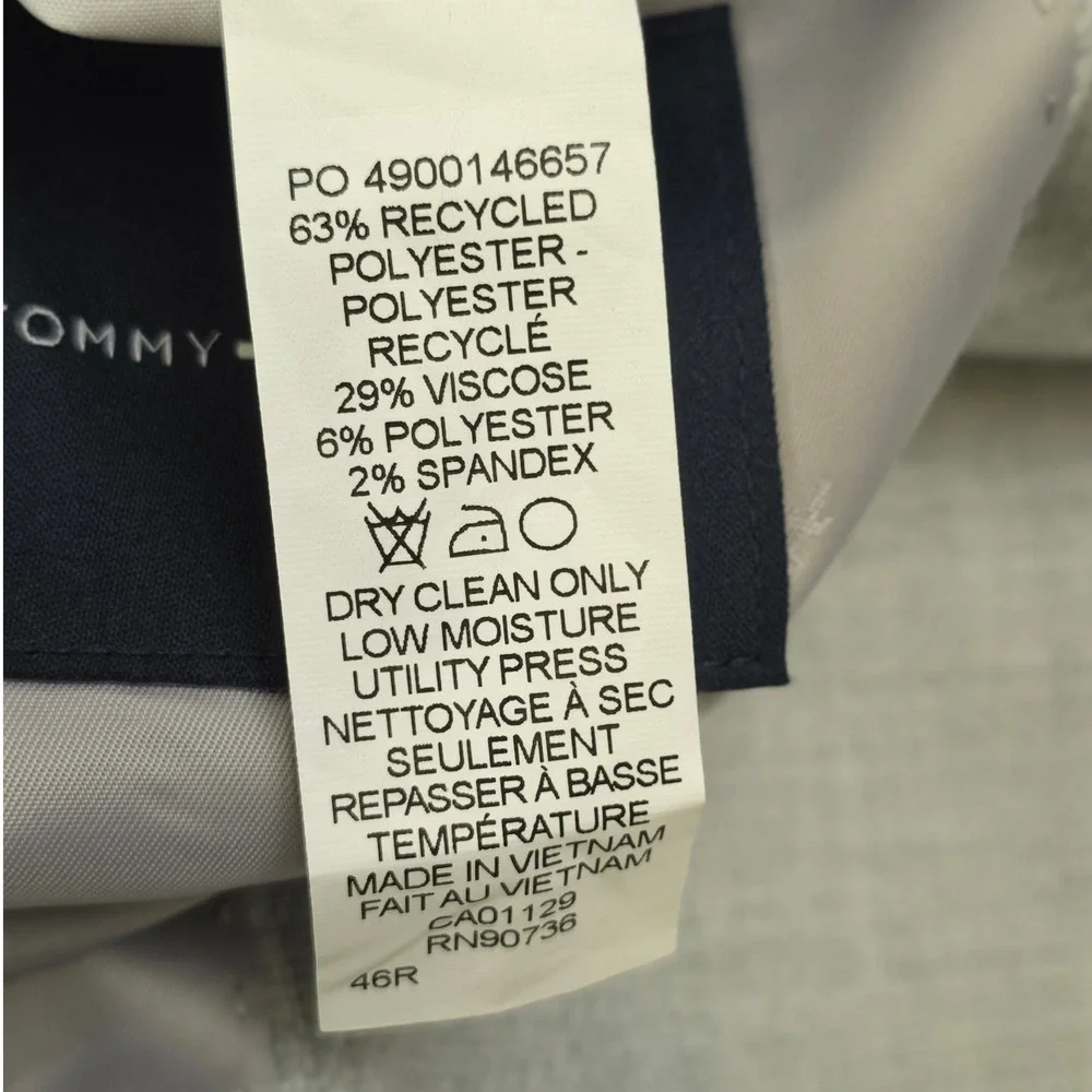 Tommy Hilfiger Men Sport Coat Conrad-TH Light Grey 46R Quiet Luxury Polished NWT